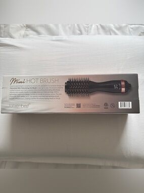 Fahrenheit Mini Hot Brush - Black with Rose Accent